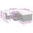 Vidaxl Garden Sofa Set Black