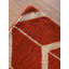 Rouge | Tapis d'intérieur beige géométrique en laine noué à la main-823585396