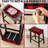 Bar Stool Cover Rectangle Set Of 4 Printed Stretch Counter Height Bar Stools Slipcovers Saddle Stool Slipcover Bench Seat Protector Backless Bar Stools Covers For Kitchen Counter