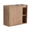 Meuble-lavabo mural 24 po avec lavabo en céramique blanche et porte à fermeture en douceur