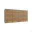 Armoire murale 120, quatre portes, deux armoires, deux tablettes, chêne naturel