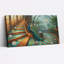 Ensemble de 1 tableau sur toile « Jardin de paons »-130706523-130706524