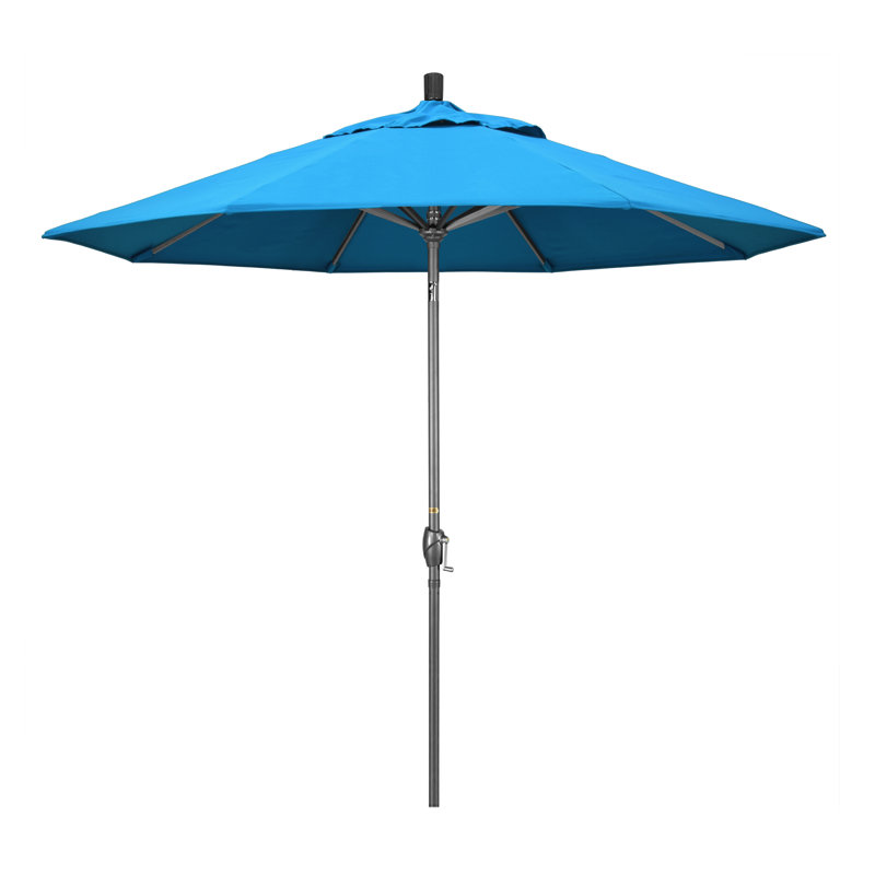 Parasol de marché 9 pi Ayomipo, Toile toile Sunbrella® cyan