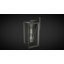 Applique murale d'extérieur à 1 lumière en noir mat H 16,75 po Mabry fabriquée en acier durable, abat-jour en verre transparent, compatible avec les DEL, à utiliser pour la porte d'entrée de patio ou de garage
