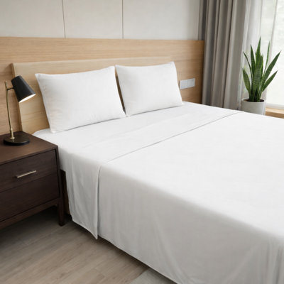 Ensemble de draps en bambou ultra doux - ensemble de 4 pièces - infroissable - feuilles de refroidissement avec poches profondes