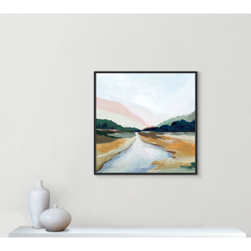 «Hope Creek», reproduction carrée par Isabelle Z, Noir, H 37,5 po x l 37,5 po