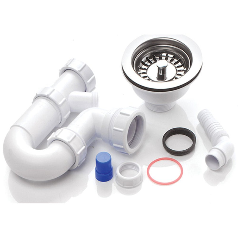 RAK Rangemaster 1.0 Bowl Waste & Plumbing Kit No Overflow 7DCA18F3592D45CC8B8618141D6B863B, Chrome