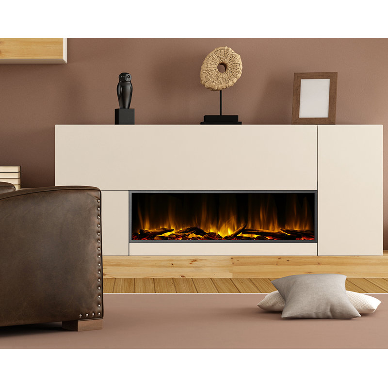 Aadhavan Series Electric Fireplaces, 22" H x 56.5" W x 8.25" D