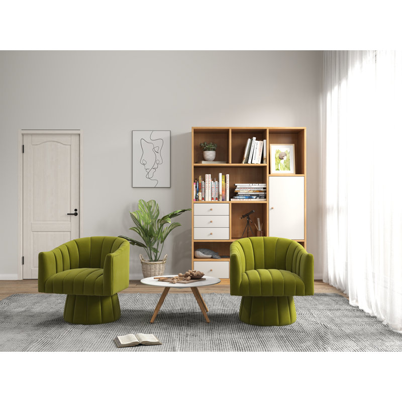 Bines 26,77 de large, Velours vert olive Izabell