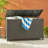 Stylish Wicker Cushion Storage Cabinet For Outdoor Use, Ideal For Patio And Yard Organization.