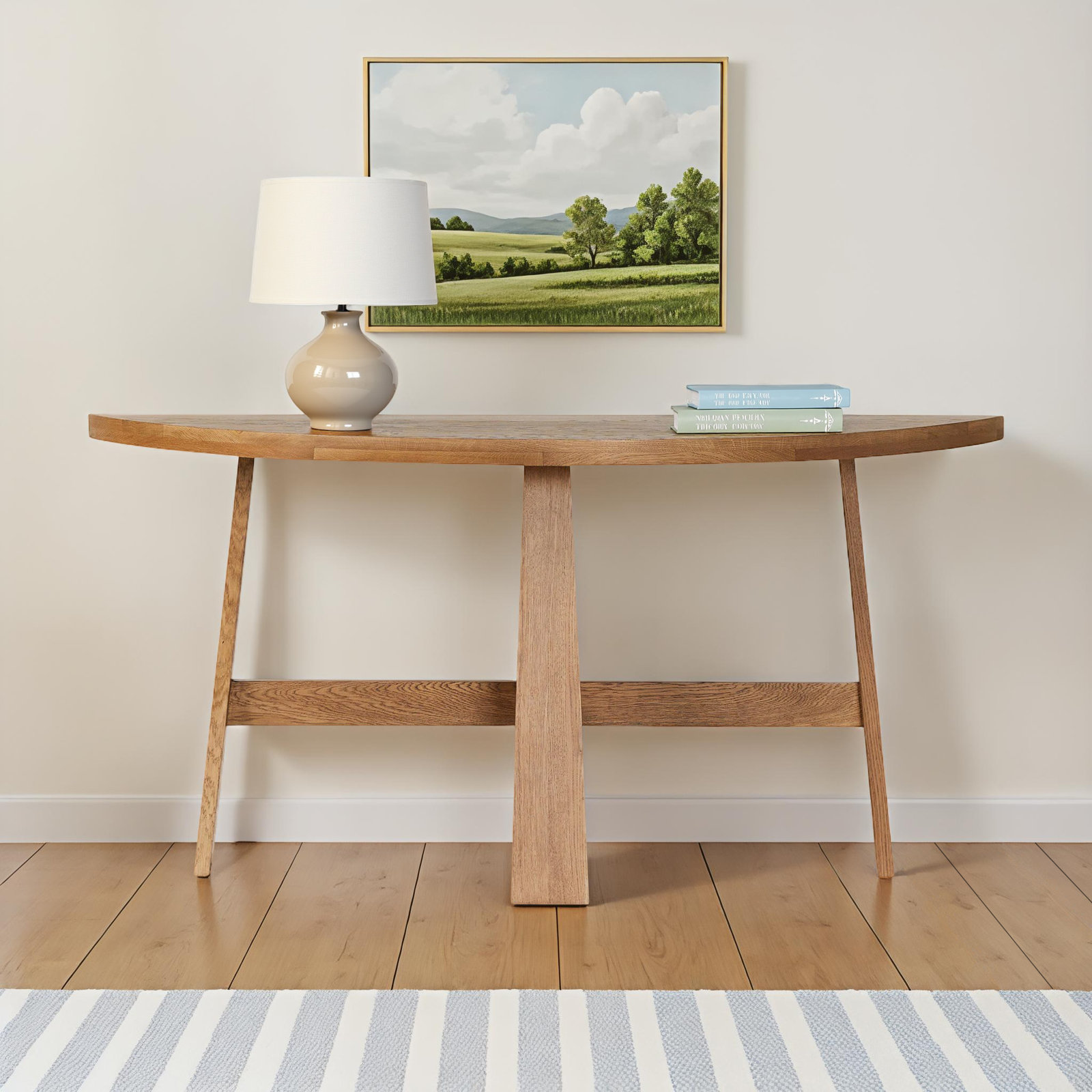 Huzaifah 60'' Solid Wood Console Table