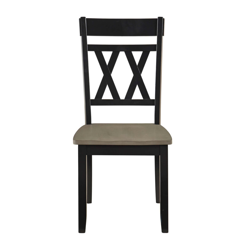 Ensemble de chaises d'appoint 2 pièces Modern Design, Noir antique