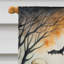 Drapeau de maison d'Halloween squelette effrayant