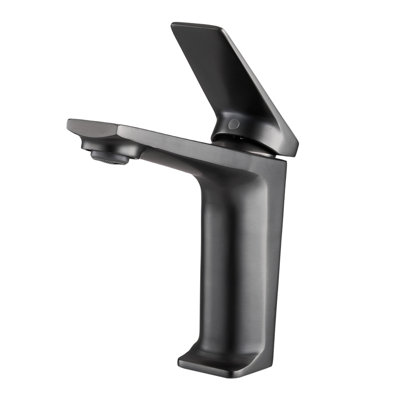 Metal Basin Mixer Tap with Single Lever