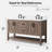 Floyd 60'' Free Standing Double Bathroom Vanity with Engineered Stone Top-999023288