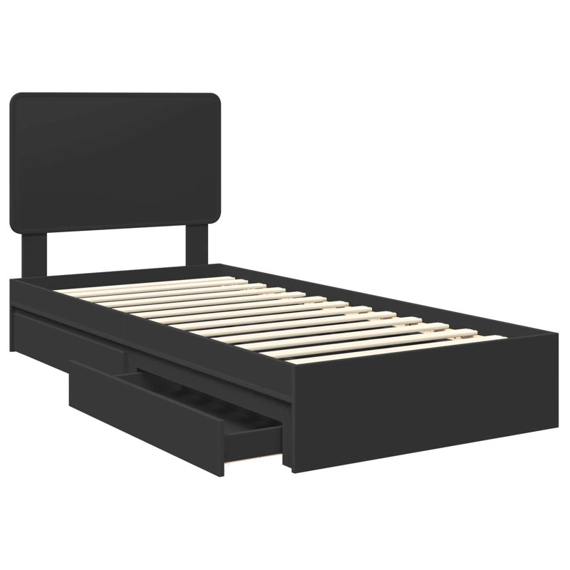 Bed, Small Single (2'6), Black