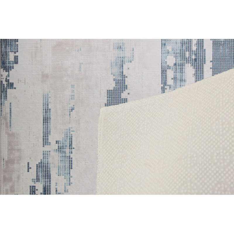 Soft Hall Carpet 2.6 x 4.9 Feet | 100% Polyester, 0.04 in Pile Height | Antibacterial, Non-Slip Underside | Woven with 3D Digital Printing | Machine Washable | Durable & Stylish for Entryways & Living Rooms