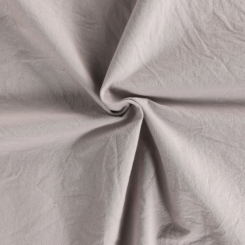 Cotton Solid Colour Duvet Cover, King Duvet Cover + 2 24" x 24" Pilowcases, Opel Grey