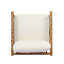 Fauteuil club en bois d'acacia-133604754