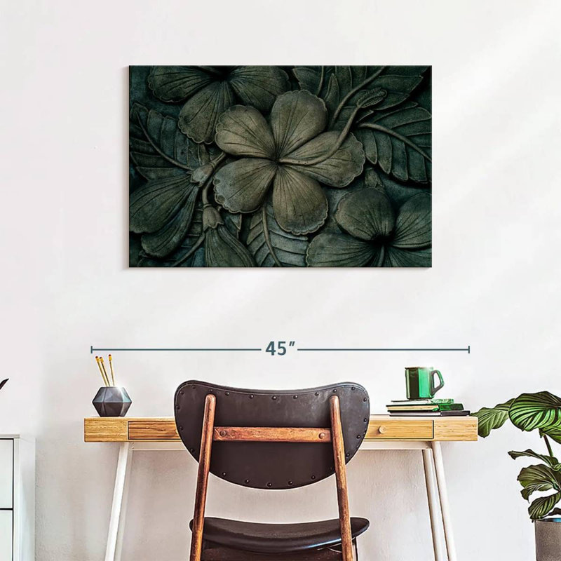 Senne Hibiscus Carved Wood