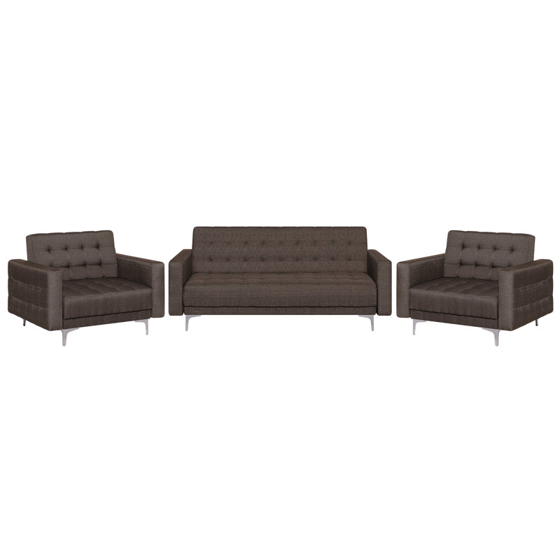 Finnegan 3 - Piece Living Room Set, Brown