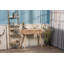 Console en bois et rotin naturel à 2 tiroirs Tynes