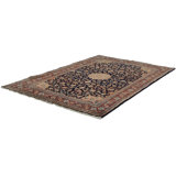 Canvello Silkroad Saurogh Navy Blue Area Rug - 6'0'' X 9'1''