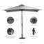 Parasol de marché rectangulaire à DEL 8,75 pi x 6,8 po Devault-1359164456