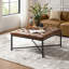 Table basse en cuir véritable Anahli Tatiana-327343974