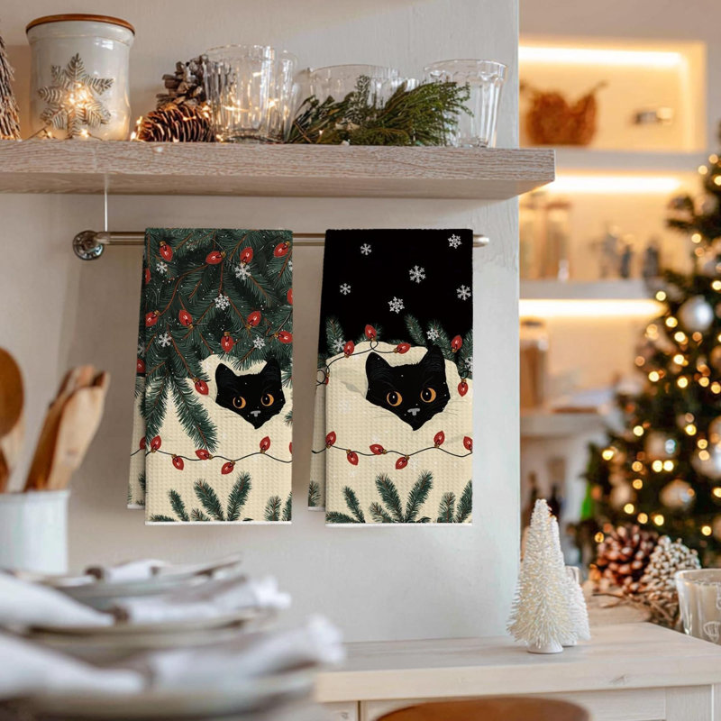 Ensemble de 2 essuie-tout en microfibre pour chat