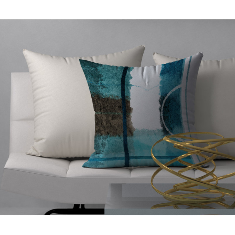 Coussin décoratif carré délicat impeccable, 24 po x 24 po