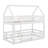 Sereno Solid Wood House Bunk Bed with Fence and Door-299017555