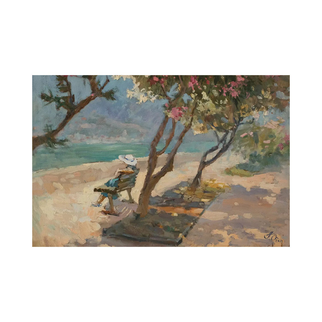 Oleander in Kotor Montenegro von CountessArt - Galerieverpackte Leinwand Giclée auf Leinwand ohne Rahmen