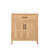30" Bathroom Vanity With Resin Sink, Wood Frame Bathroom Sink Cabinet With Adjustable Shelf, Cabinet Door Organizers, Natural Wood Grain