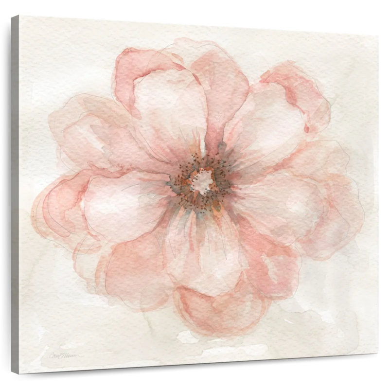 Pink Posy II, 10" H x 10" W