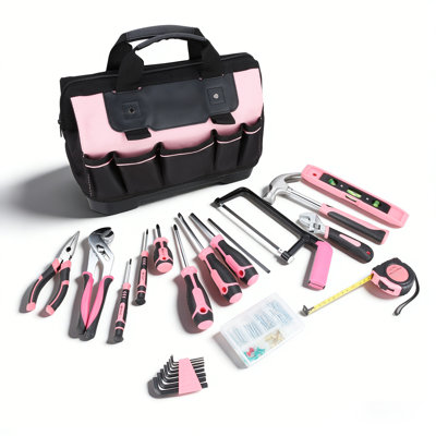 Ensemble d'outils de réparation à domicile 37 pièces avec sac de transport, trousse à outils de réparation domestique, outils à main de mécanicien pour le garage de bricolage