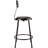 NPS® Heavy Duty Vinyl Padded Steel Stool With Backrest, Black-457187734