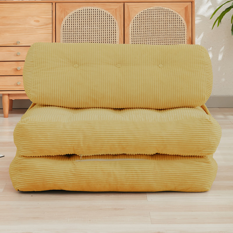 Fauteuil convertible avec canapé-lit Boneless, Jaune