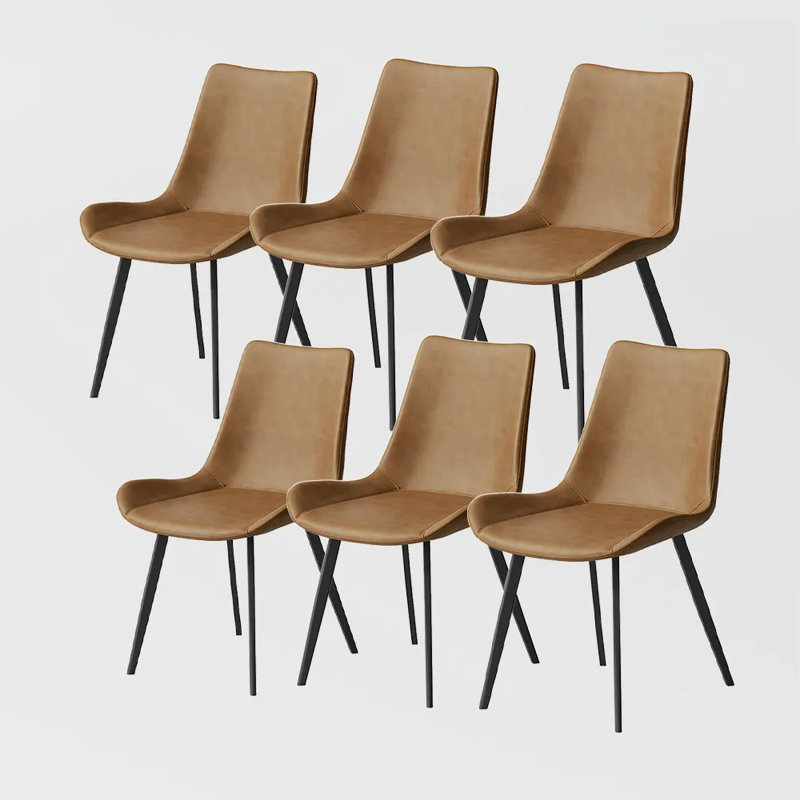 Ensemble de chaises de salle à manger Modern, Brun