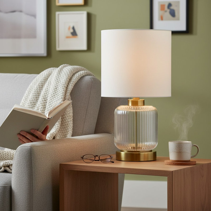 Glass Table Lamp