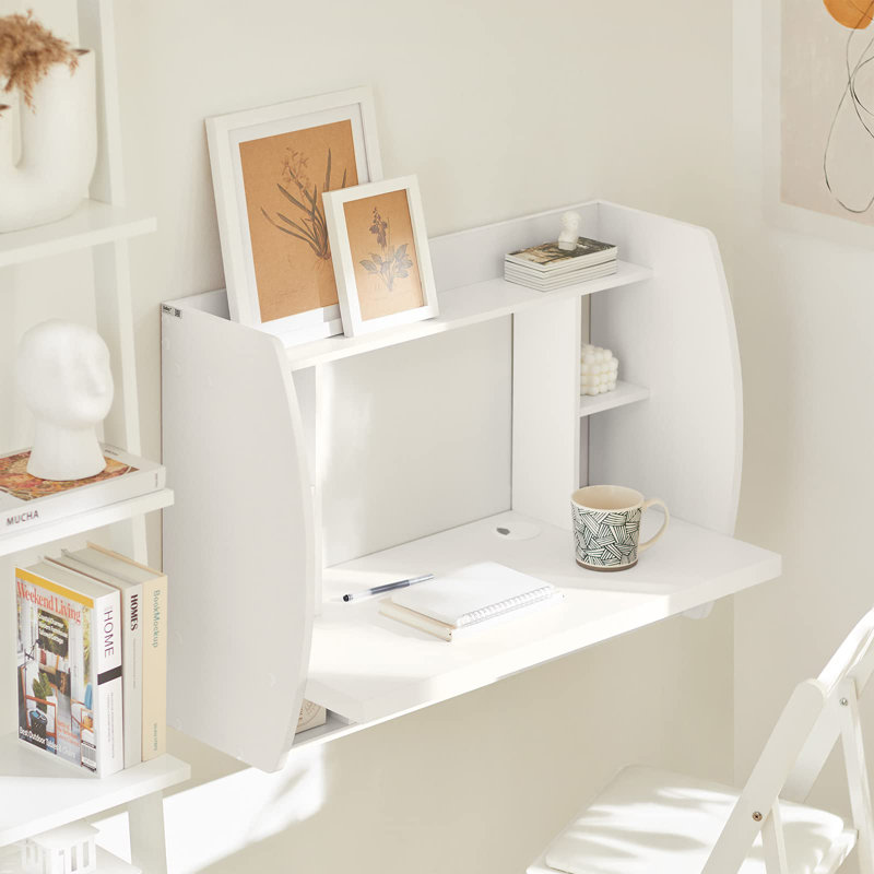 Foldable Floating Desk, White