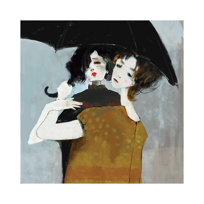 Big Rains Come by Anikó Salamon - Wrapped Canvas Print, 30.48cm H x 30.48cm W