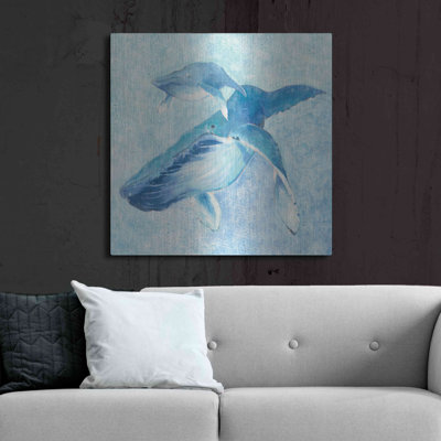 Luxe Metal Art 'Blue Mama V2' By Phyllis Adams, Me " Blue Mama V2 " by Phyllis Adams