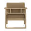 Chaise longue d'extérieur en bois Carollton Queensland Acacia Sollid avec coussins et coussin Sunbrella-1805646361-1805646360