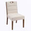 Chaises de salle à manger rembourrées sans accoudoirs, ensemble de 2-1995575126