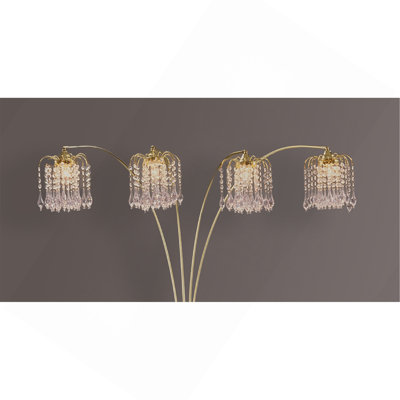 Lampe arquée de luxe à conception multi-têtes 1pc