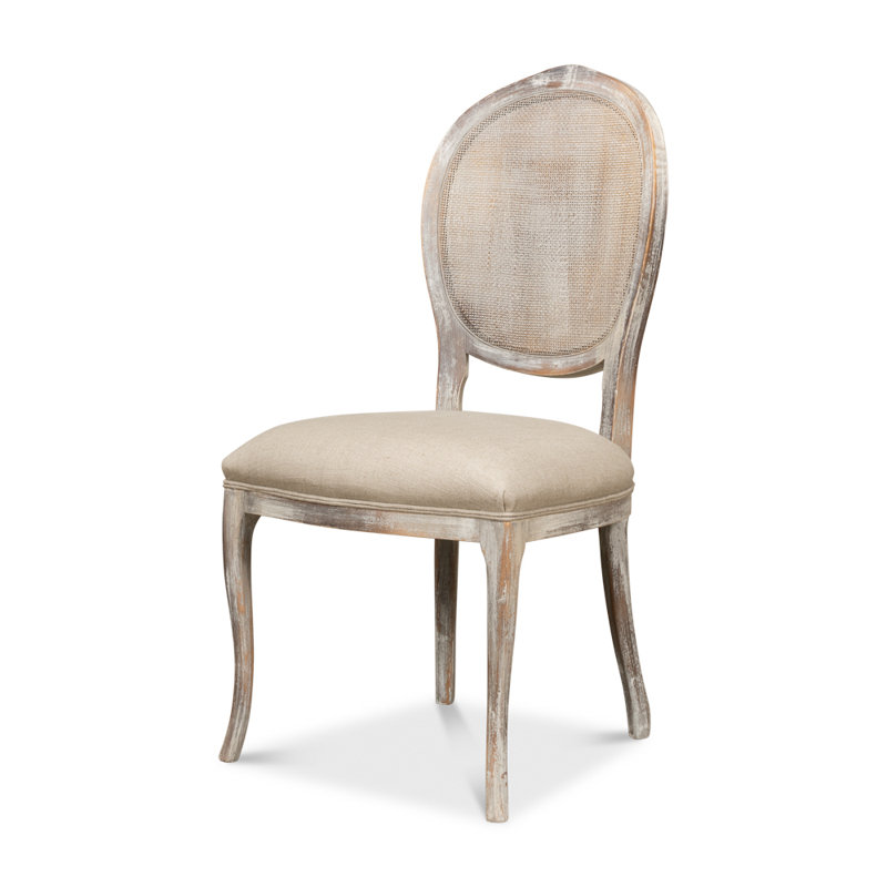 Banner Upholstered Dining Chair, Light Gray, Gray