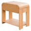 Table de chevet moderne à un tiroir avec tablettes ouvertes et glissières en métal lisse, parfaite pour un décor de style Mid-Century