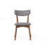 Ensemble de 2 chaises d'appoint Bety, design Mid-Century, tissu gris foncé-122594763-122594765
