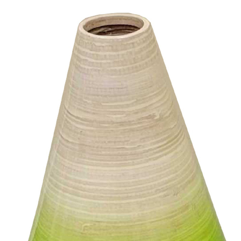 Qailah Solid Wood Floor Vase, 23" H x 9" W x 9" D